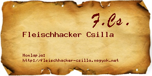 Fleischhacker Csilla névjegykártya